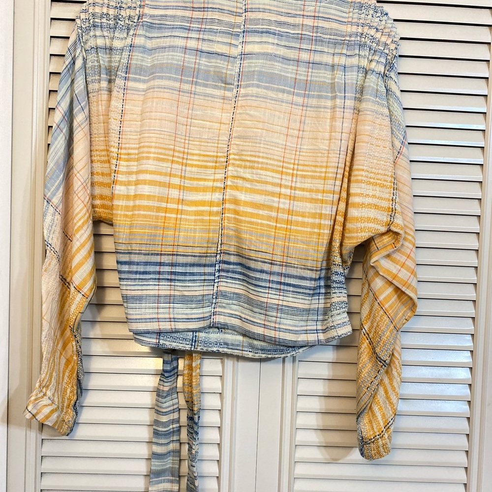 NWT Free People Misty Combo Wrap Top - Picture 6 of 9